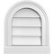Ekena Millwork Round Top Surface Mount PVC Gable Vent w/ 2"W x 2"P Brickmould Sill Frame, 12"W x 14"H GVPRT12X1403SN - alternate 1